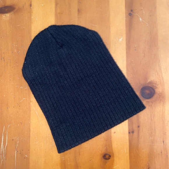 black athletic outdoor durable long beanie grunge active wear fashion headwear - Picture 3 of 10